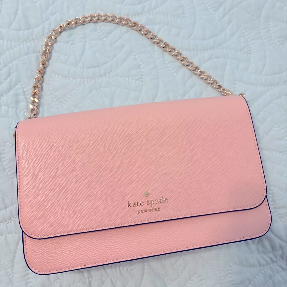 💕 Kate Spade Leather Crossbody In Pink